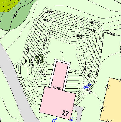 Oberflächenplan Kuppe