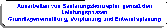 Sanierungskonzeption